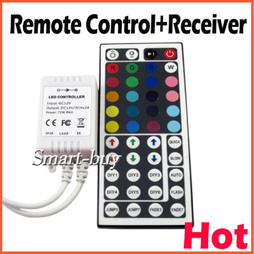 44keys IR Remote / Receiver for 3528 5050 RGB Led strip